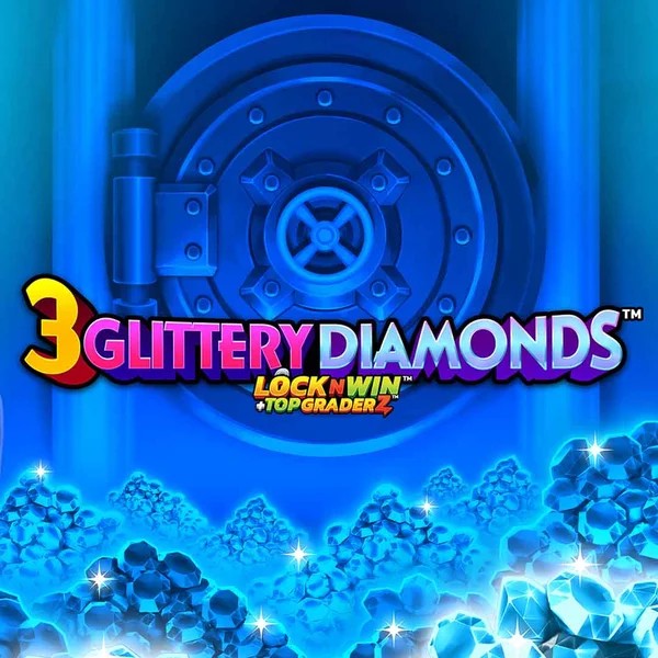 3 Glittery Diamonds game by PearFiction Studios – logo hosted on Rizzio Casino