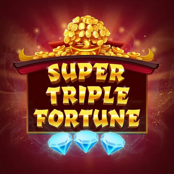Super Triple Fortune slot logo by Greentube at Rizzio Casino